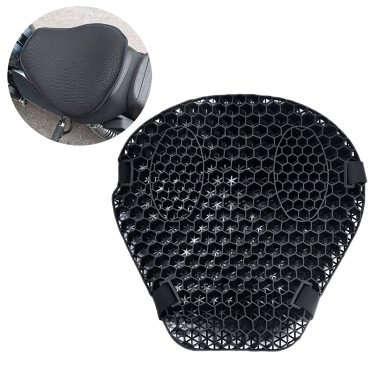 Shock-Absorbing Breathable Honeycomb Motorcycle Seat Cushion, PE Bag+Mesh Cover, PE Bag Package