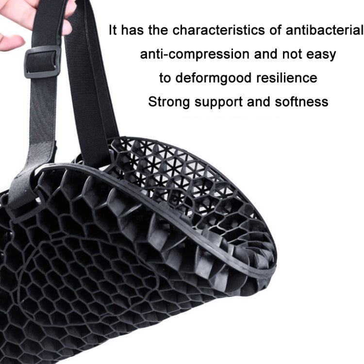 Shock-Absorbing Breathable Honeycomb Motorcycle Seat Cushion, PE Bag+Mesh Cover, PE Bag Package