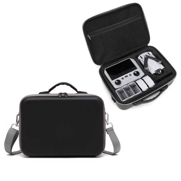 حقيبة ظهر وحقيبة رسول منظمة لـ DJI MINI 3 PRO، نايلون أسود، نمط ماسي من البولي يوريثان