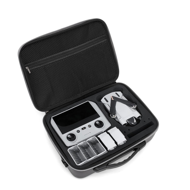 حقيبة ظهر وحقيبة رسول منظمة لـ DJI MINI 3 PRO، نايلون أسود، نمط ماسي من البولي يوريثان
