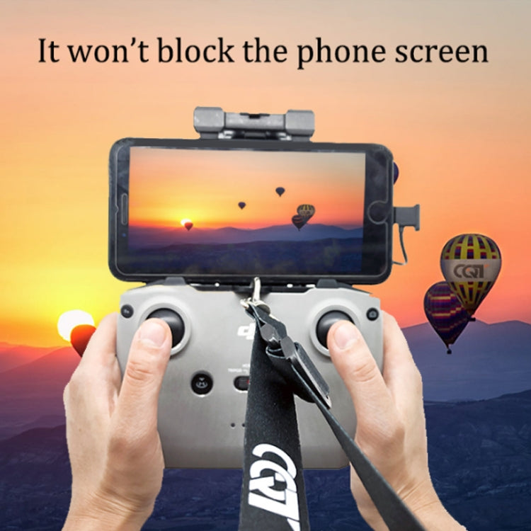 حبل تحكم عن بعد CQT مع خطاف لـ DJI Mavic Air 2/2S/Mini 2/Mini 3 Pro، النمط: حبل رفيع، حبل عريض، مشبك فقط