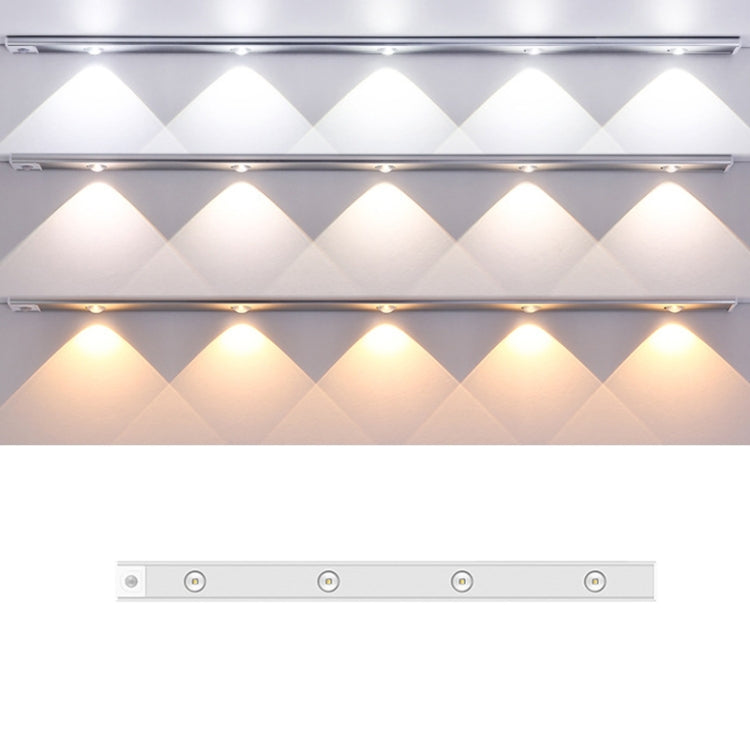 Ultra-thin Smart LED Human Body Sensor Light Bar, Length: 60cm(Space Silver), 60cm