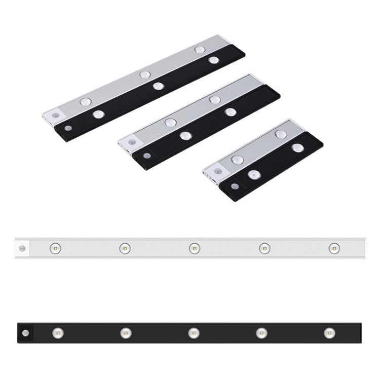Ultra-thin Smart LED Human Body Sensor Light Bar, Length: 80cm(Space Silver), 80cm