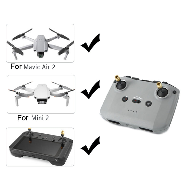 عصا تحكم قابلة للتمديد من سبائك الألومنيوم للتحكم عن بعد لطائرات DJI Mini 3 Pro/Mavic Air 2/Mini 2، هزاز CQT