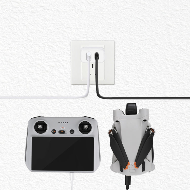 RCSTQ Drone 30W Dual Port Gallium Nitride Charger for DJI Mini 2/Mini 3 Pro, For DJI Mini 2 Gallium Nitride Charger