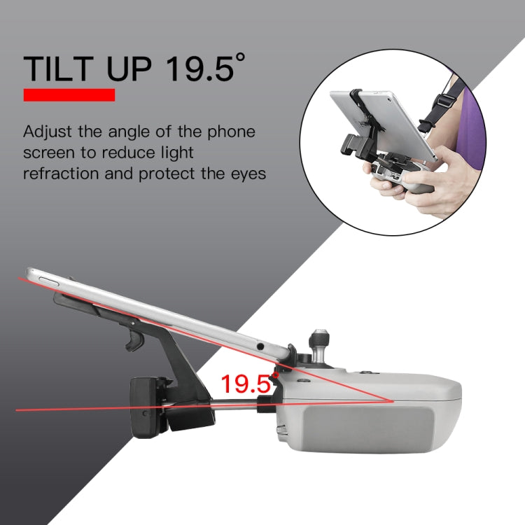 حامل هاتف وجهاز لوحي للتحكم عن بعد RCSTQ لطائرة DJI Mavic 3/Mini 2/Mini 3 Pro، الطراز: مشبك فقط، مع حبل سميك