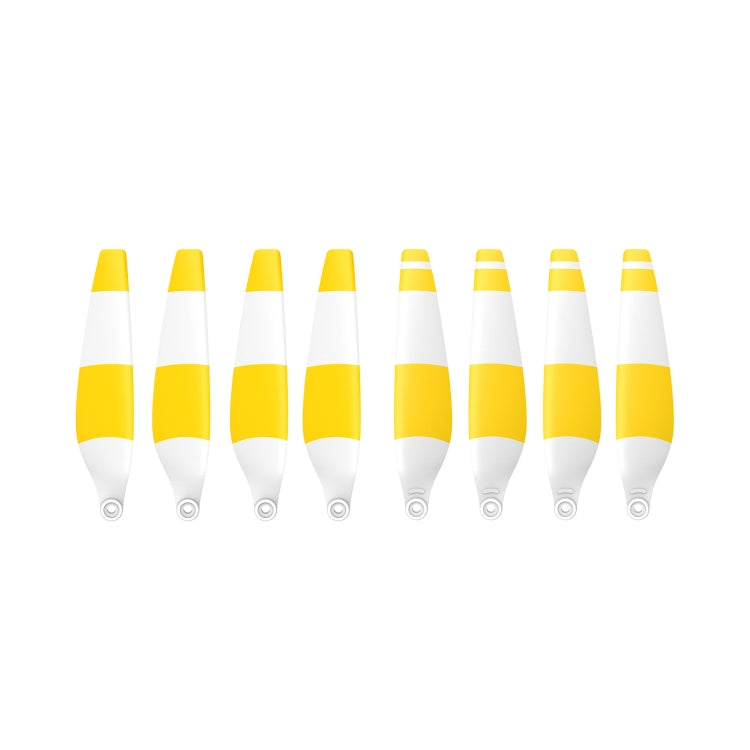 8 PCS 6030F Double Sided Colorful Low Noise Wing Propellers For DJI Mini 3 Pro, Orange Tip, Silver Tip, White Red, White Blue, White Yellow, Three -color
