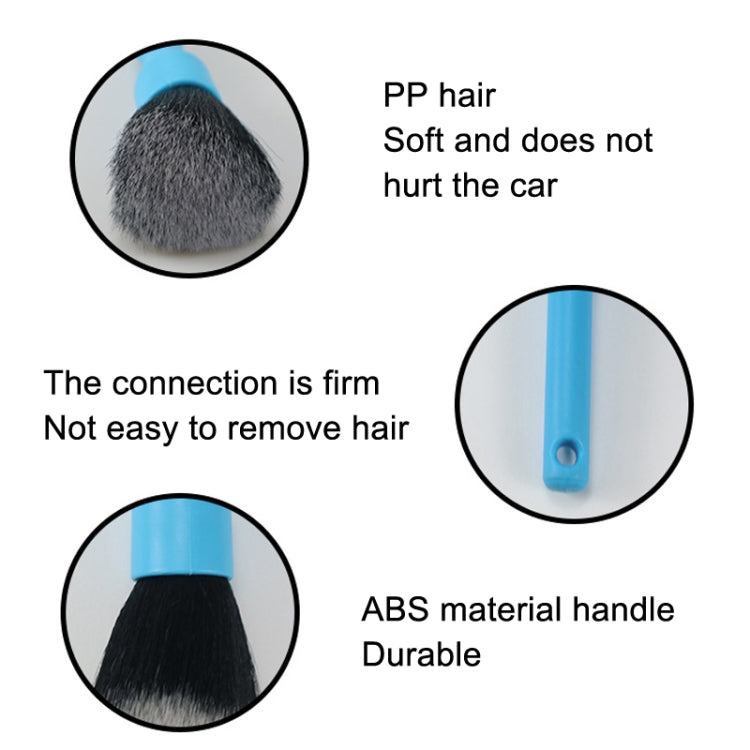 Car Details Soft Bristle Interior Brush Crevice Cleaning Brush, Style:, Short Black Handle, Long Black Handle, Short Red Handle, Long Red Handle, Short Blue Handle, Long Blue Handle