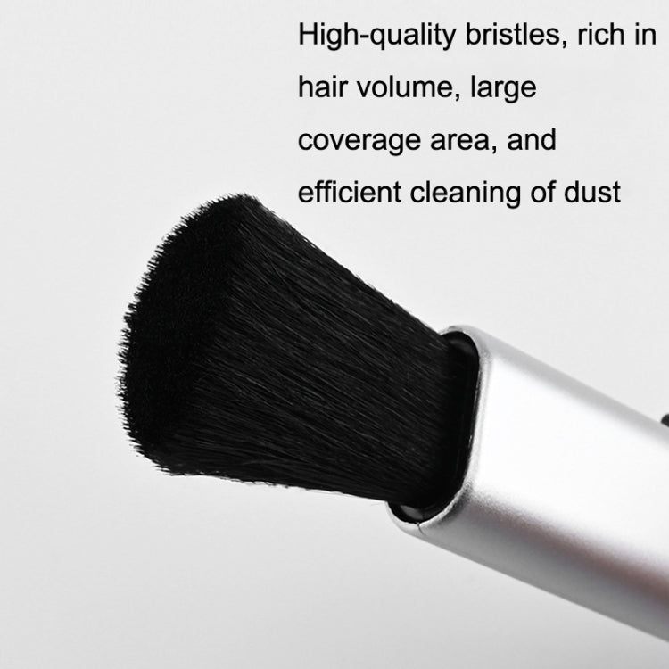 10 PCS Car Air Conditioner Air Outlet Telescopic Cleaning Brush, 10PCS+Black, 10PCS+Silver