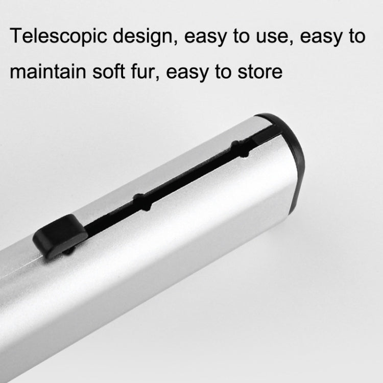 10 PCS Car Air Conditioner Air Outlet Telescopic Cleaning Brush, 10PCS+Black, 10PCS+Silver