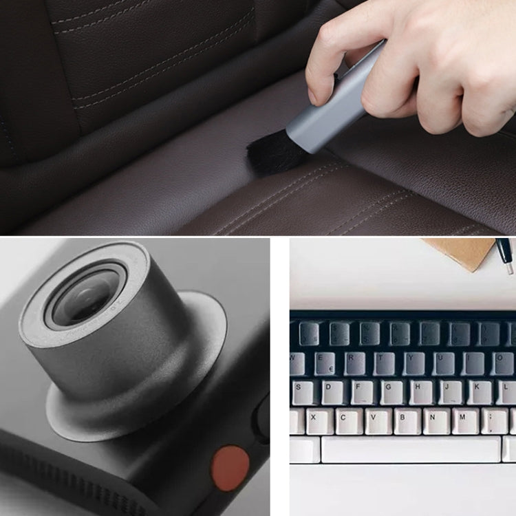 10 PCS Car Air Conditioner Air Outlet Telescopic Cleaning Brush, 10PCS+Black, 10PCS+Silver