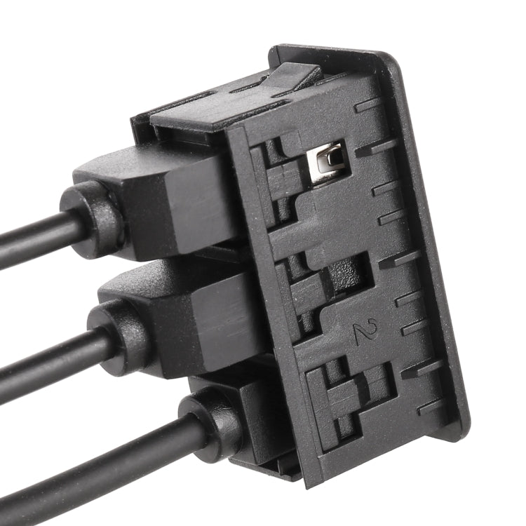 مقعد شحن عالمي للسيارة، واجهة USB + Type-C + AUX، USB + Type-C + AUX