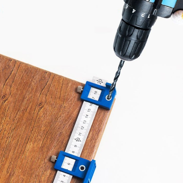 Woodworking Aid Tool Handle Punch Locator Cabinet Door Hole Opener, Semium Aluminum Alloy, Blue Plastic Ordinary, Blue Plastic HD, Black Plastic HD, Blue HD Set, Black HD Set, All Aluminum Alloy