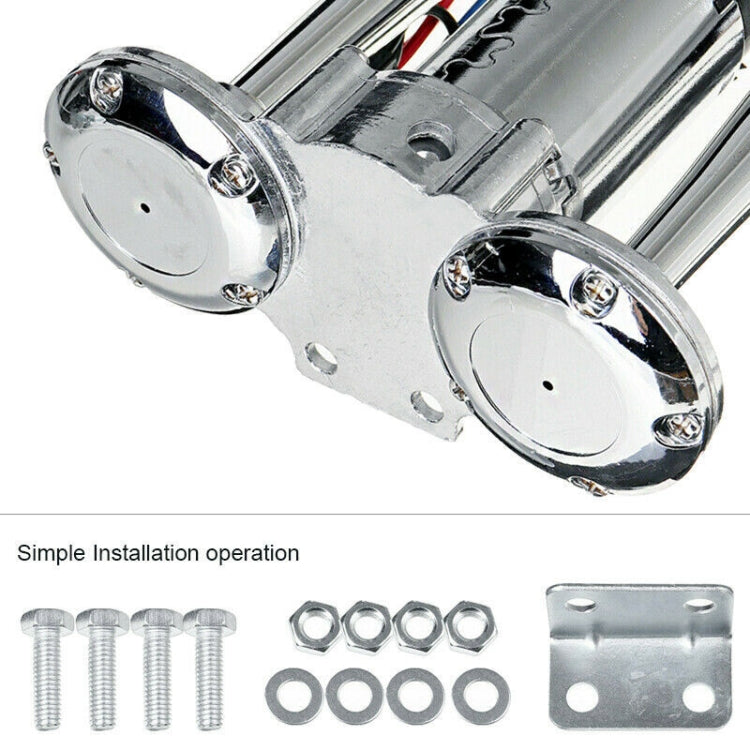 ST-1018S 600DB Double-tube Metal Conjoined Electric Pump Car Horn with Relay, ST-1018S