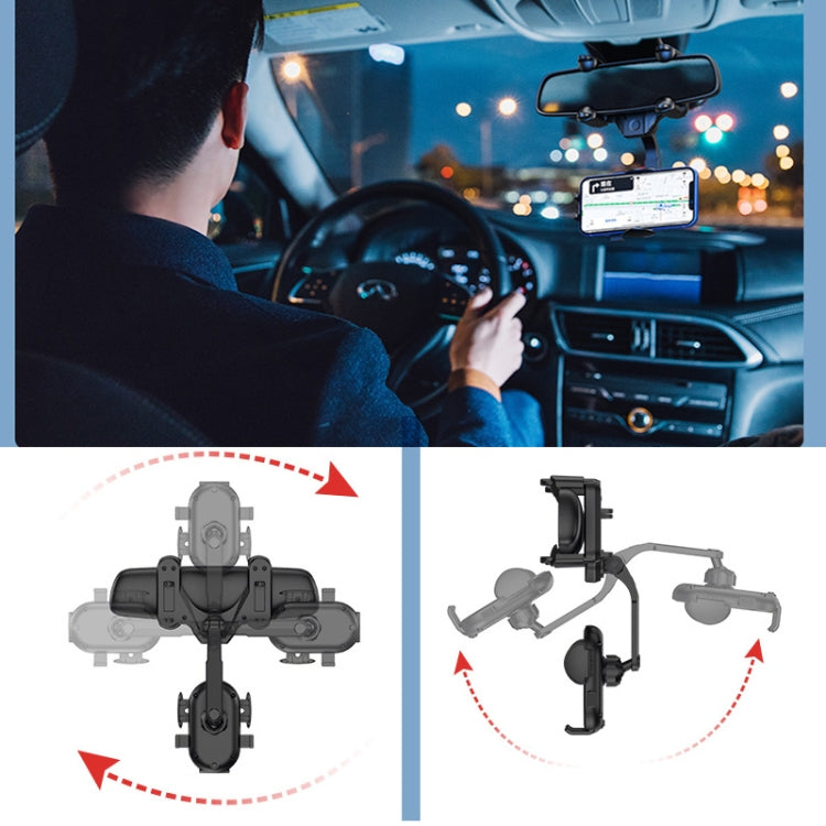 Snap-on Rearview Mirror Car Phone Holder, Mirror Car Phone Holder