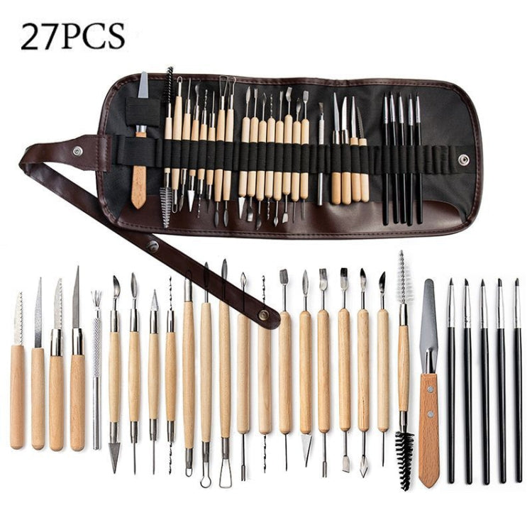 Pottery Tool Set Pottery Clay Stone Carving Knife DIY Clay Combination Tool, 22 In 1, 24 In 1, 27 In 1, 32 In 1
