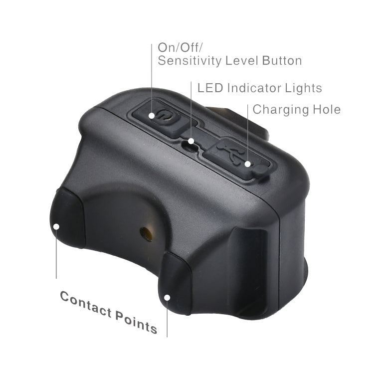 Pet Collar Trainer Rechargeable Automatic Bark Stop, Automatic Bark Stop Black White Spots, Automatic Bark Stop Black