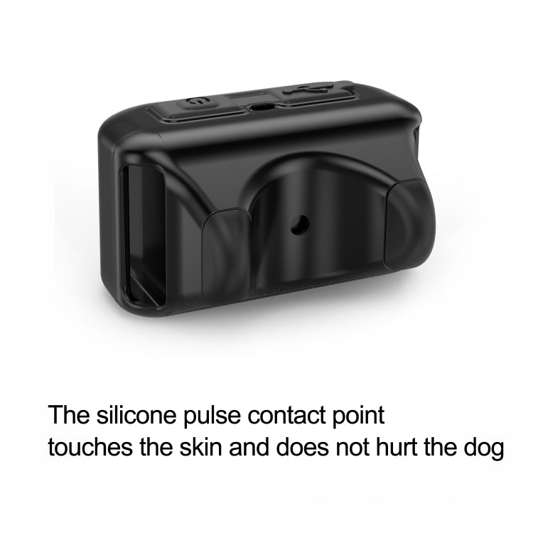 Pet Collar Trainer Rechargeable Automatic Bark Stop, Automatic Bark Stop Black White Spots, Automatic Bark Stop Black