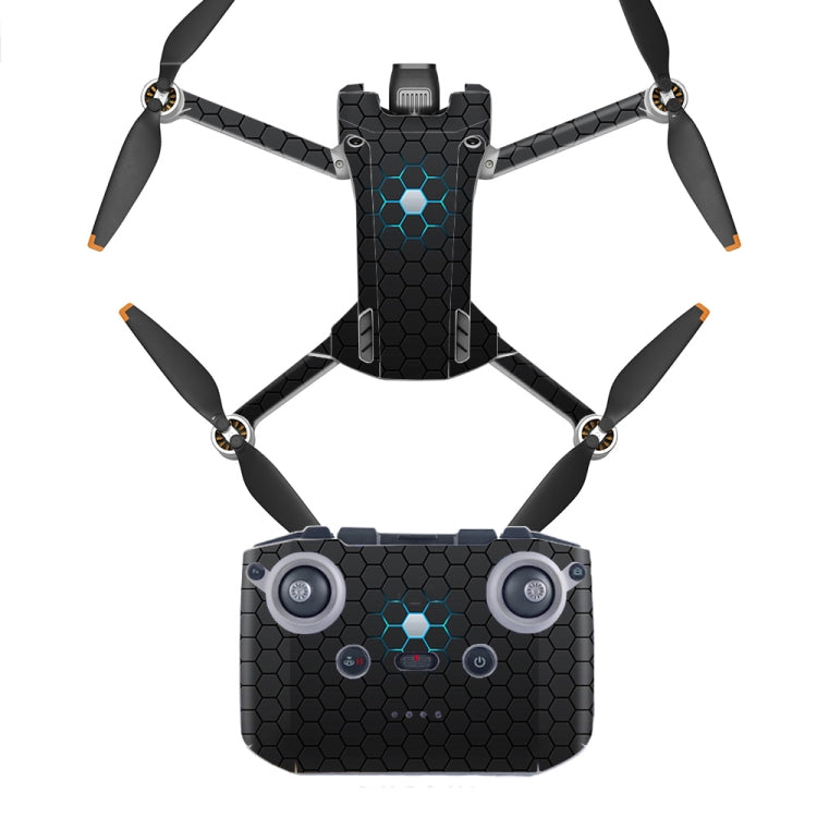 ملصق مقاوم للماء ومضاد للخدش بتصميم مسطح لطائرة DJI Mini 3 Pro، RC-N1 الإصدار العادي، RC مع إصدار الشاشة