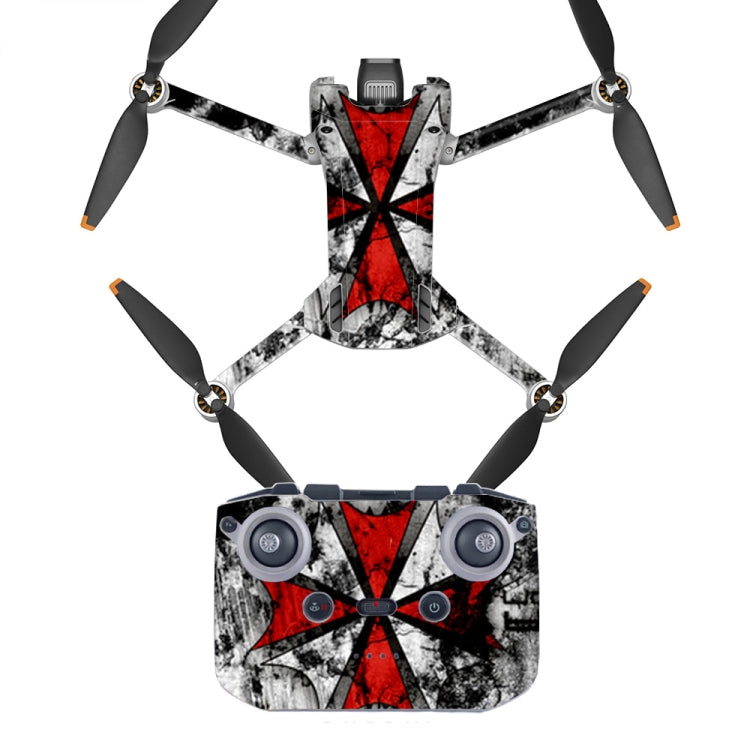 ملصق مقاوم للماء ومضاد للخدش بتصميم مسطح لطائرة DJI Mini 3 Pro، RC-N1 الإصدار العادي، RC مع إصدار الشاشة