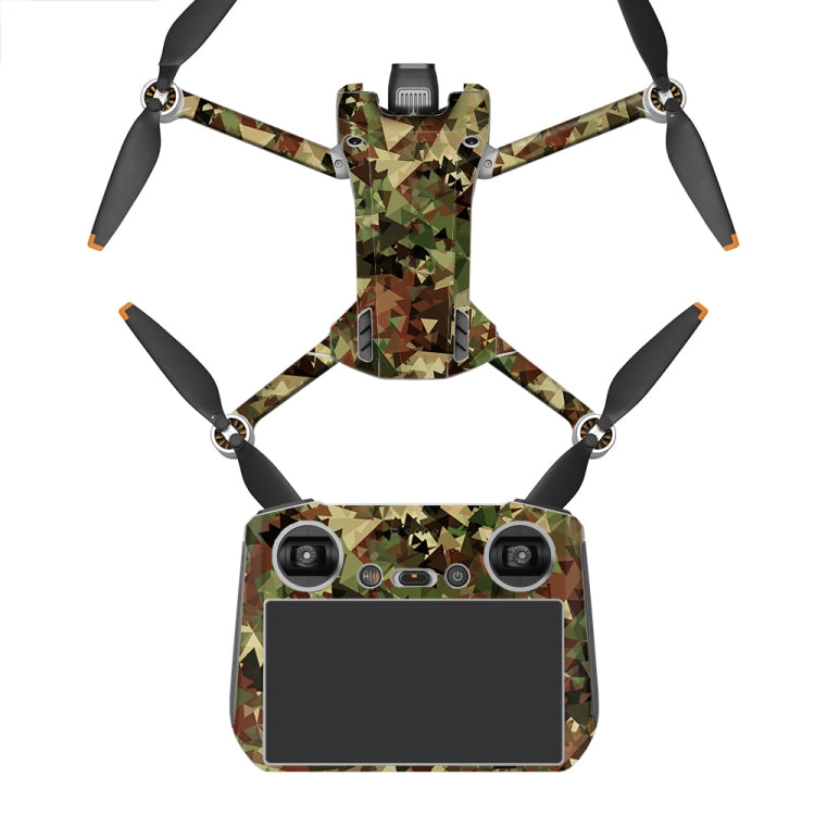 ملصق مقاوم للماء ومضاد للخدش بتصميم مسطح لطائرة DJI Mini 3 Pro، RC-N1 الإصدار العادي، RC مع إصدار الشاشة
