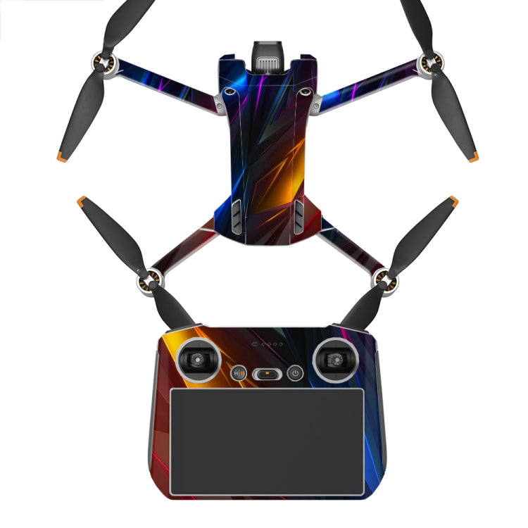 ملصق مقاوم للماء ومضاد للخدش بتصميم مسطح لطائرة DJI Mini 3 Pro، RC-N1 الإصدار العادي، RC مع إصدار الشاشة