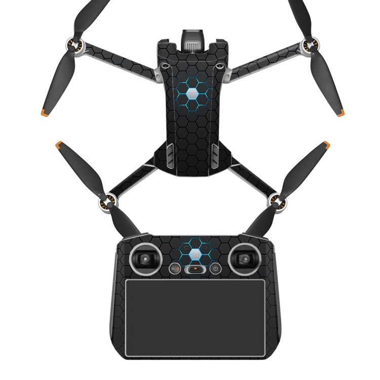 ملصق مقاوم للماء ومضاد للخدش بتصميم مسطح لطائرة DJI Mini 3 Pro، RC-N1 الإصدار العادي، RC مع إصدار الشاشة