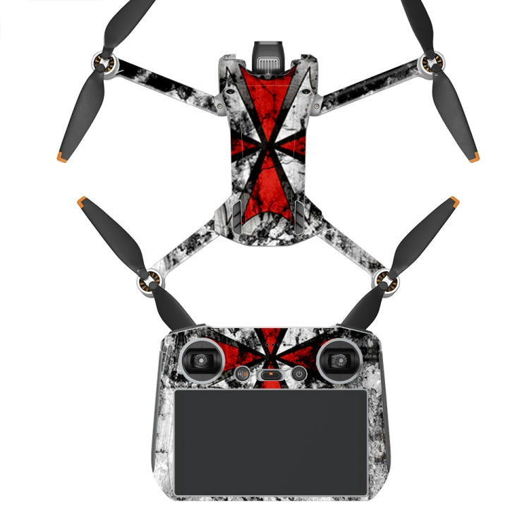 ملصق مقاوم للماء ومضاد للخدش بتصميم مسطح لطائرة DJI Mini 3 Pro، RC-N1 الإصدار العادي، RC مع إصدار الشاشة
