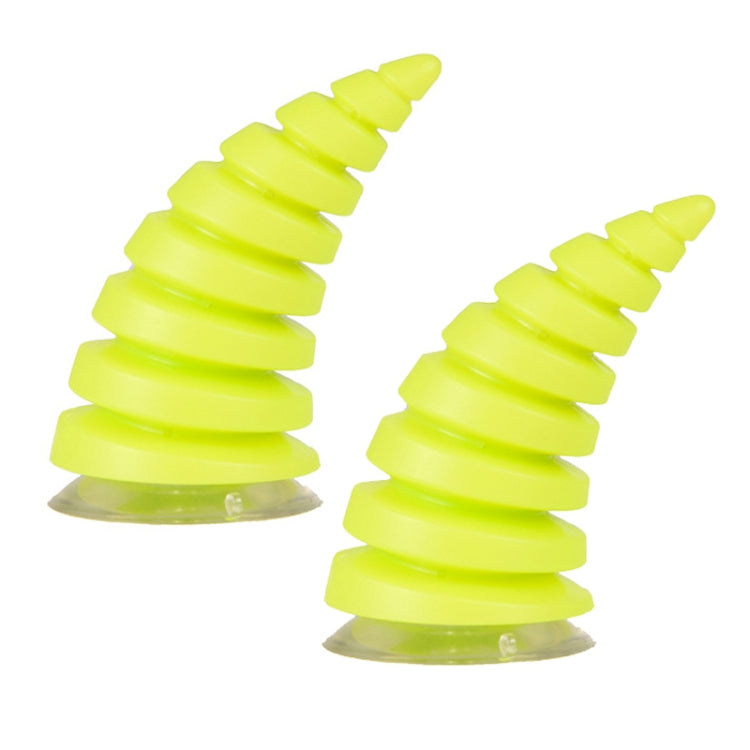 2PCS Motorcycle Horn Sucker Helmet Decoration, Red, Black, Pink, Light Blue, Blue, White, Green