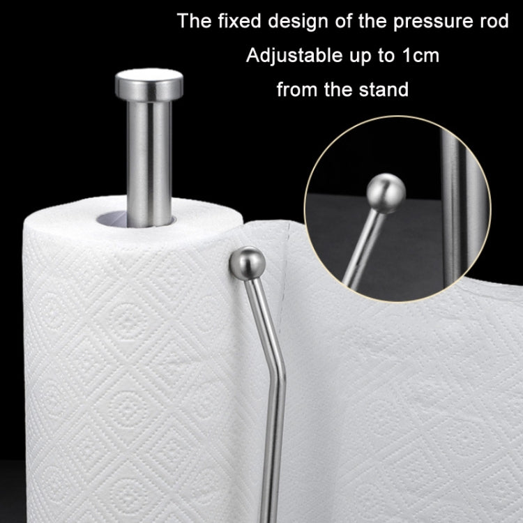 Stainless Steel Roll Paper Cling Film Vertical Stand, Shape:, Simple, Classic