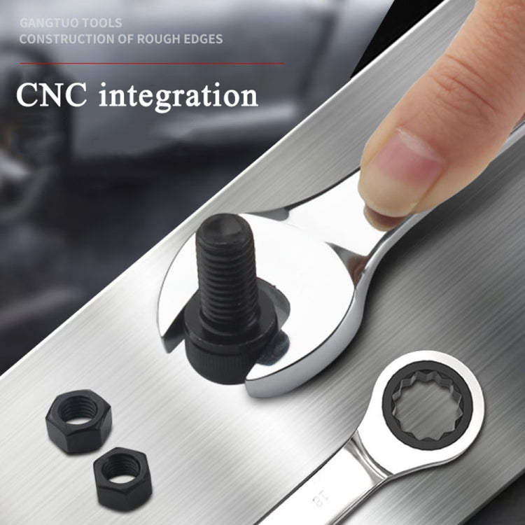 Combination Ratchet Wrench with Flexible Head Dual-purpose Ratchet Tool, 6mm, 7mm, 9mm, 11mm, 24mm, 16mm, 18mm, 20mm, 21mm, 22mm, 23mm