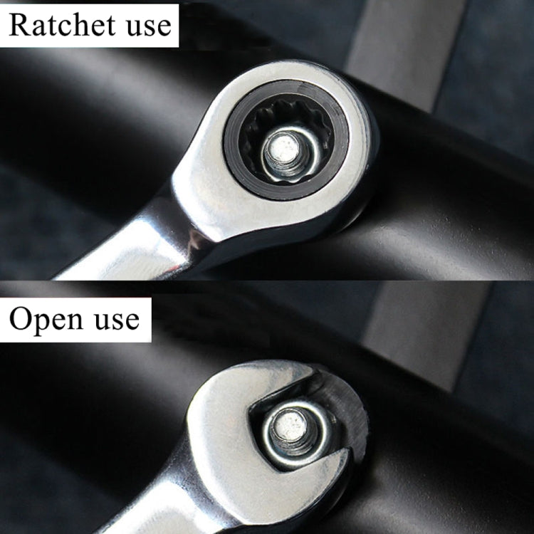 Combination Ratchet Wrench with Flexible Head Dual-purpose Ratchet Tool, 6mm, 7mm, 9mm, 11mm, 24mm, 16mm, 18mm, 20mm, 21mm, 22mm, 23mm
