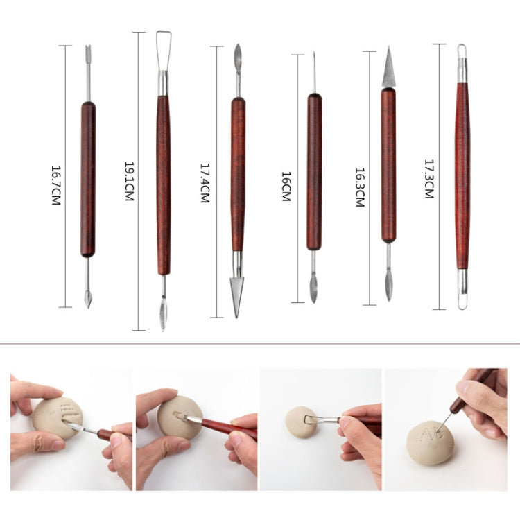 15 In 1 Pottery Tools Set Includes Clay Carving Knife & Detailing Needle Scraper Sponge Cutter, 15 In 1