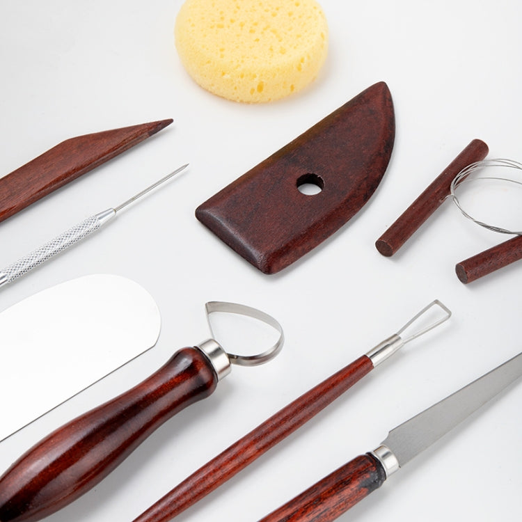15 In 1 Pottery Tools Set Includes Clay Carving Knife & Detailing Needle Scraper Sponge Cutter, 15 In 1