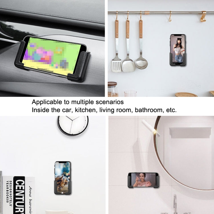 5 Pairs Car Mobile Phone Bracket Dashboard Navigation Paste Adjustable Bracket, 5 Pairs White, 5 Pairs Yellow, 5 Pairs Pink, 5 Pairs Navy