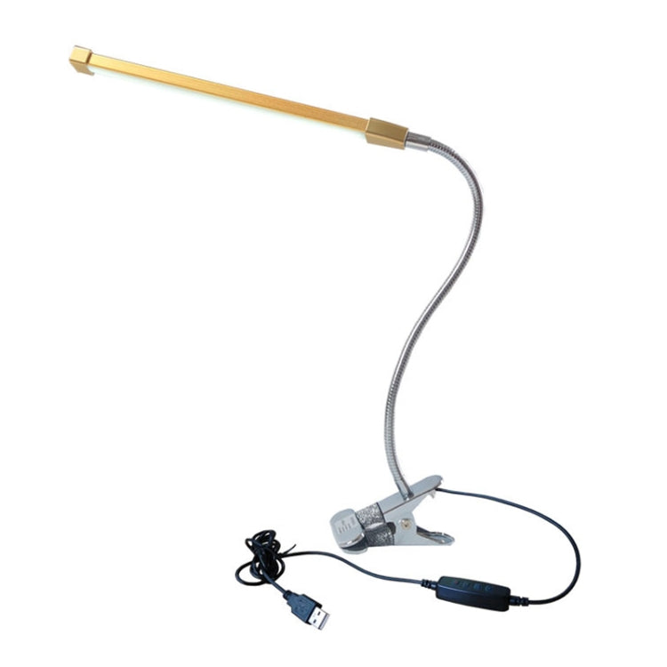 USB Clip Lamp Student Eye Protection LED Dimmable Desk Light, Purple, Gold, Black, Silver