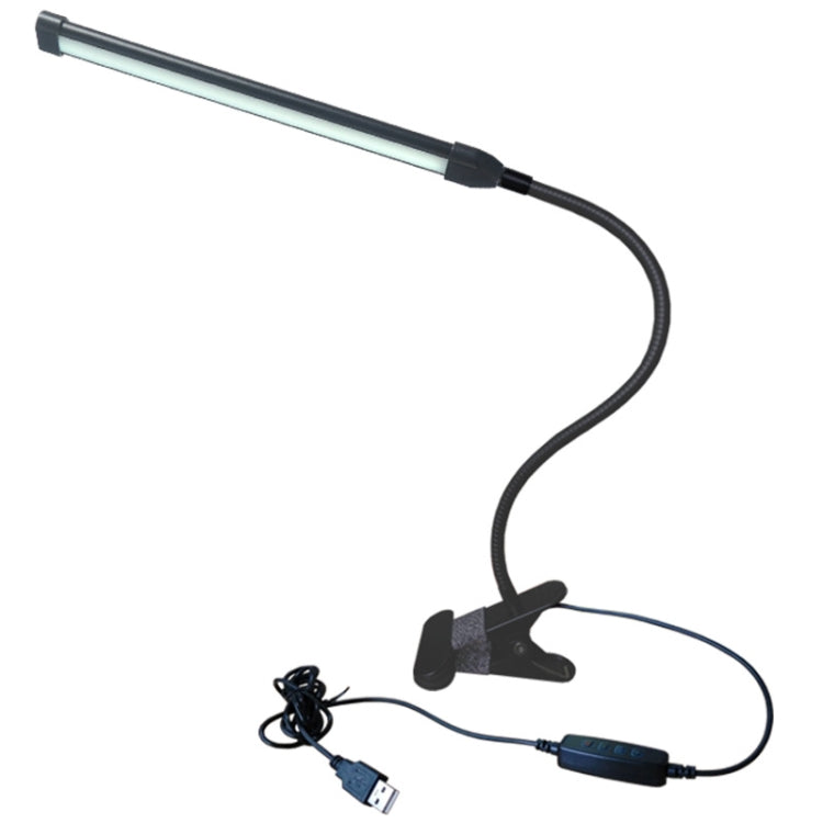 USB Clip Lamp Student Eye Protection LED Dimmable Desk Light, Purple, Gold, Black, Silver