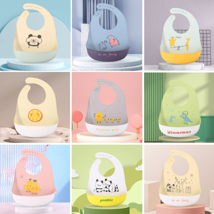 Baby Oil Spray Waterproof Silicone Bib Ultra-thin Saliva Towel, Pattern:, Bear Baby, Lemon Game, Lemon Singer, Dinosaurs Athlete, Baby Panda, Rabbit BATT2, Lion Dot 2, Rabbit Glasses 2, Good Bear 2, Dinosaur World, Silly Bear, Big&Small Dinosaur