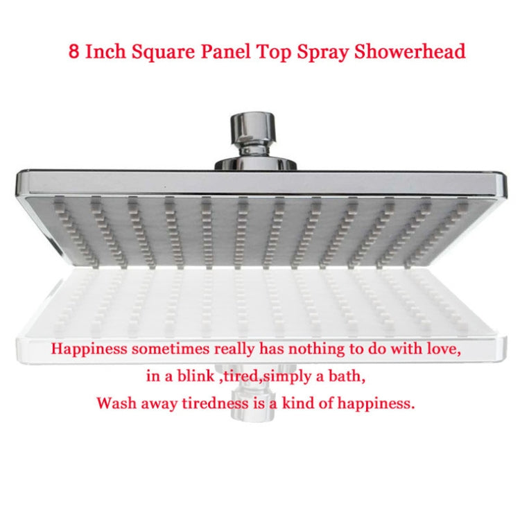 Bathroom 8 inch Square Electroplating Top Shower Head, 8 inch
