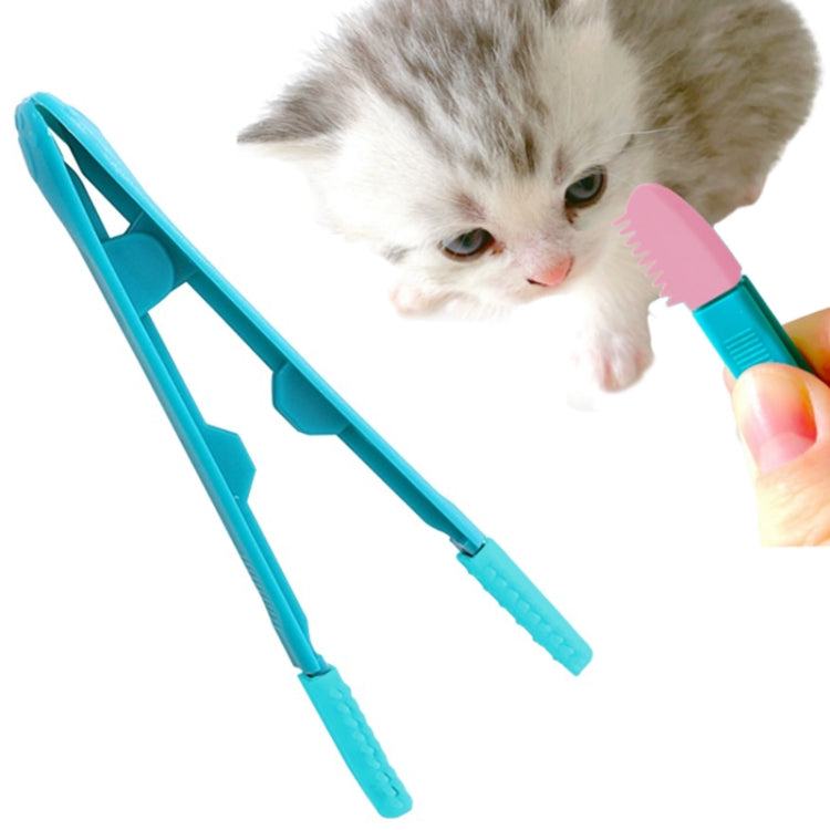 Cat Eye Brush Pet Eye Cleaner Cat Hair Knot Brush, Blue Pink, All Blue