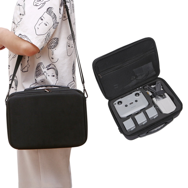حقيبة كتف رسول للطائرات بدون طيار لـ DJI Mavic Air 2/Air 2S، 1680 نايلون أسود، نمط ماسي من البولي يوريثان أسود