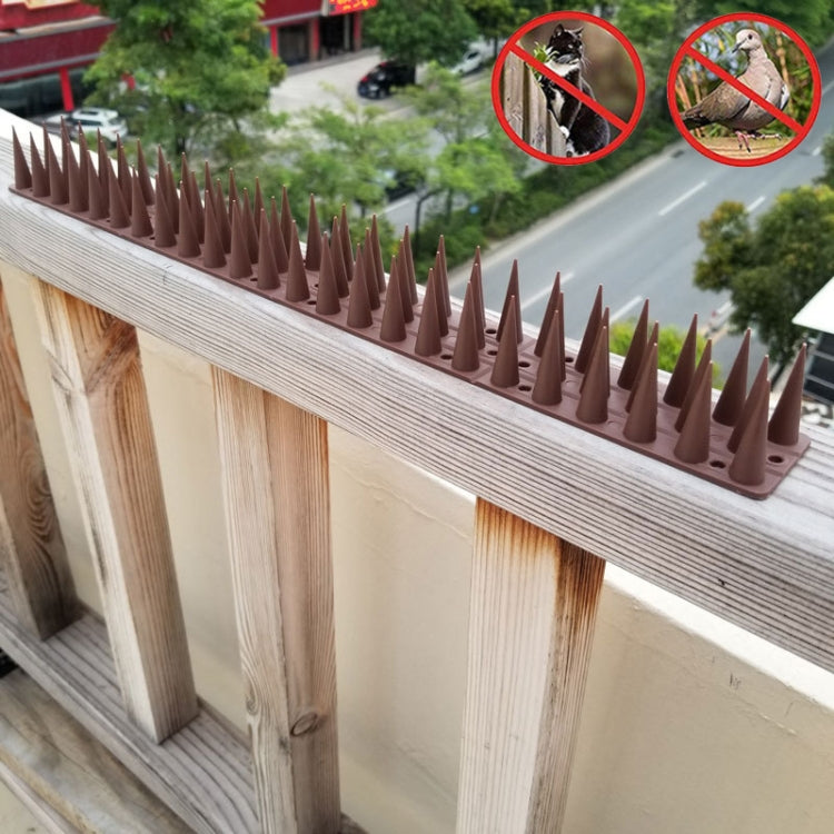 Plastic Bird Repellent Thorns Fence Anti-climb Nails, Grey, Brown, Black, White, Brick Red, Green, Grass Green, Transparent