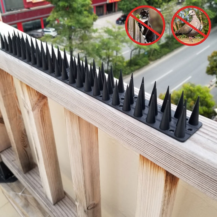 Plastic Bird Repellent Thorns Fence Anti-climb Nails, Grey, Brown, Black, White, Brick Red, Green, Grass Green, Transparent