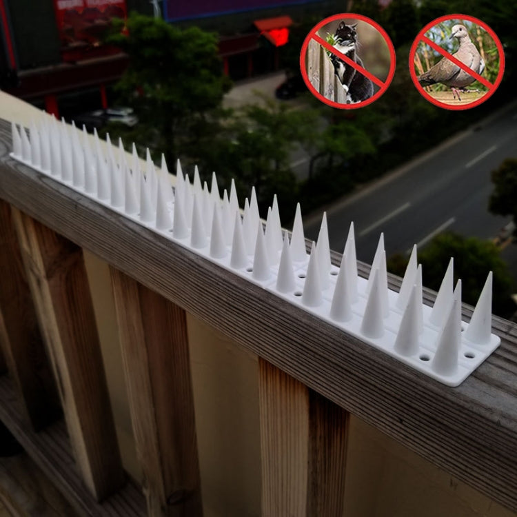 Plastic Bird Repellent Thorns Fence Anti-climb Nails, Grey, Brown, Black, White, Brick Red, Green, Grass Green, Transparent