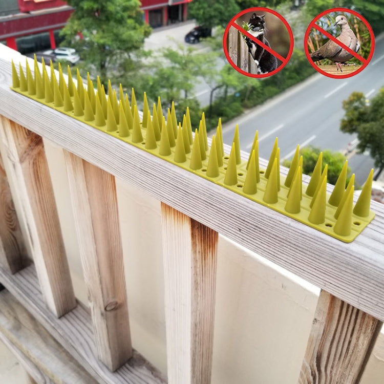 Plastic Bird Repellent Thorns Fence Anti-climb Nails, Grey, Brown, Black, White, Brick Red, Green, Grass Green, Transparent