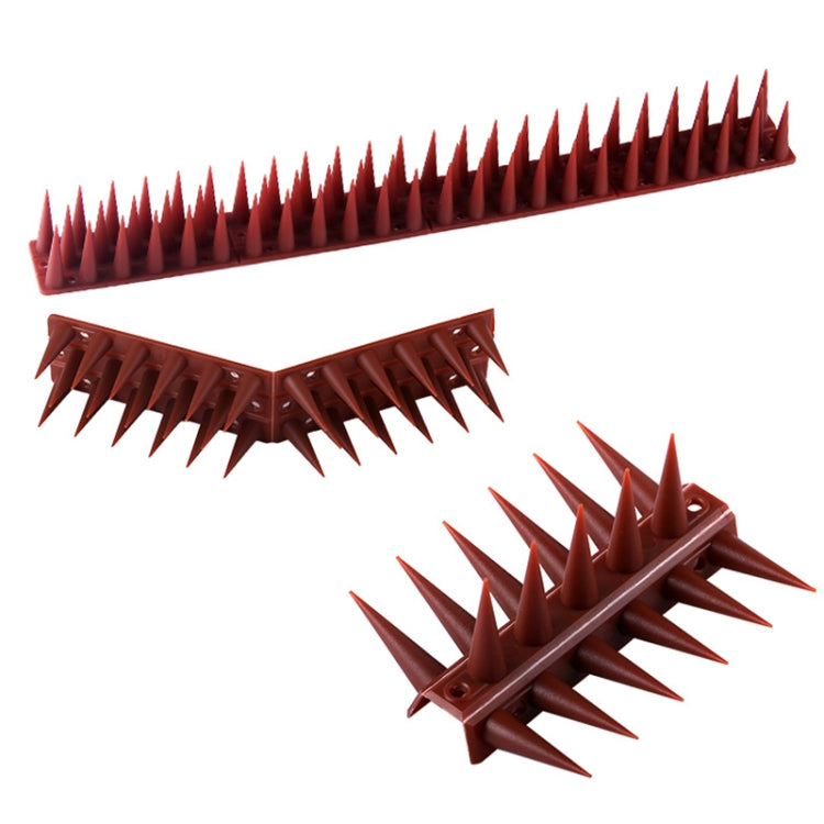 Plastic Bird Repellent Thorns Fence Anti-climb Nails, Grey, Brown, Black, White, Brick Red, Green, Grass Green, Transparent