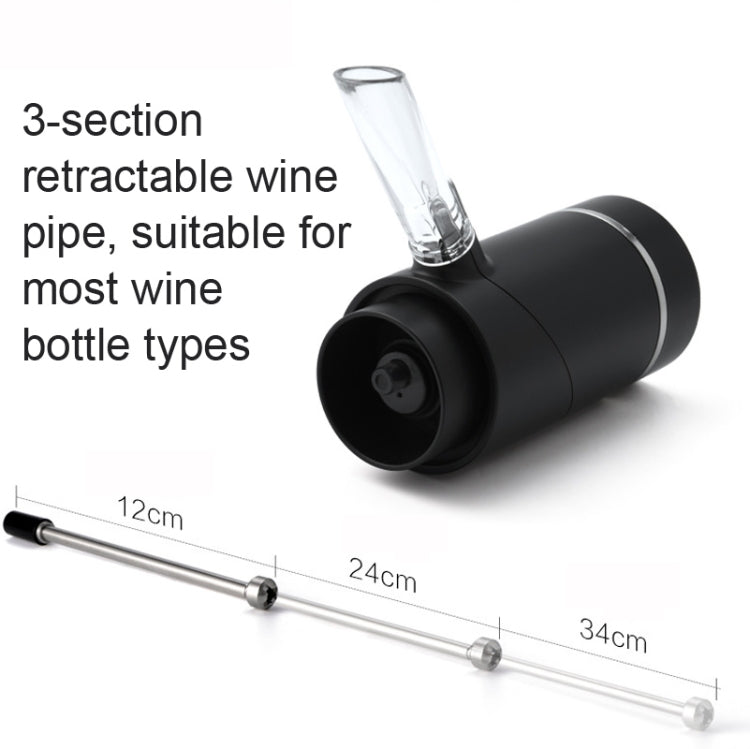 Electric Red Wine Decanter Dispenser,Style:, Black ABS, Red ABS, Stainless Steel, Stainless Steel With Base