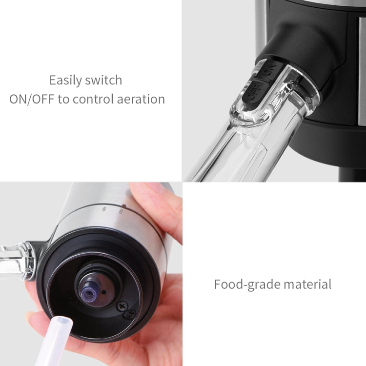 Electric Red Wine Decanter Dispenser,Style:, Black ABS, Red ABS, Stainless Steel, Stainless Steel With Base