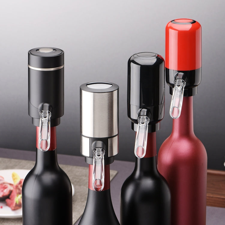 Electric Red Wine Decanter Dispenser,Style:, Black ABS, Red ABS, Stainless Steel, Stainless Steel With Base