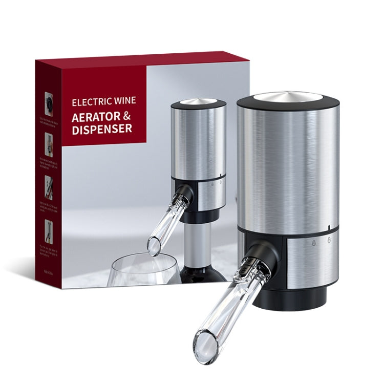 Electric Red Wine Decanter Dispenser,Style:, Black ABS, Red ABS, Stainless Steel, Stainless Steel With Base